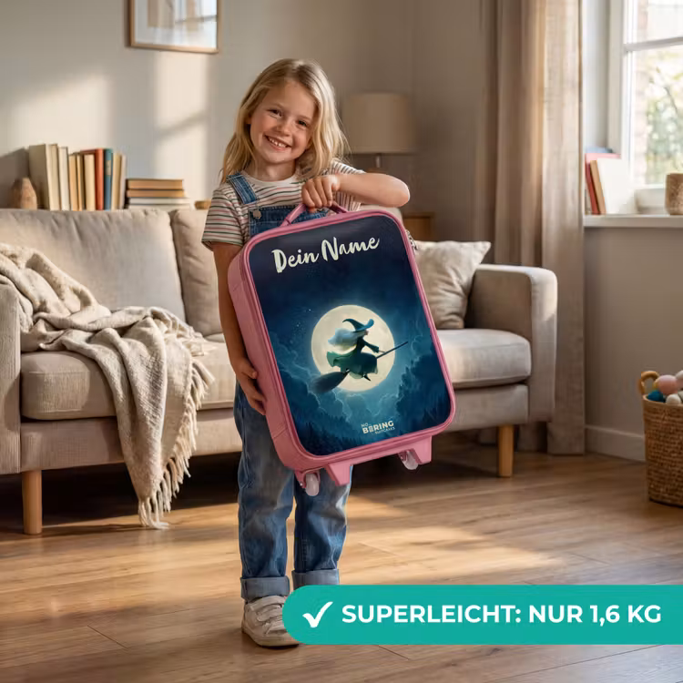 Nachtelijke Vlucht over het Woud Kinderkoffer - Roze klein -sfeer2_DE