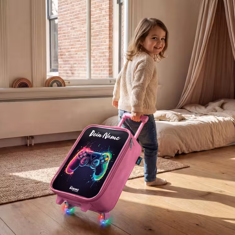 Neon - Controller - Verfspatten - Game Kinderkoffer - Roze klein -sfeer1