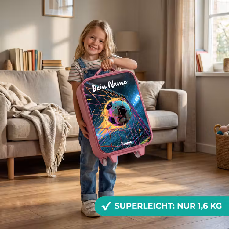 Neon - Net - Voetbal - Kleurrijk Kinderkoffer - Roze klein -sfeer2_DE