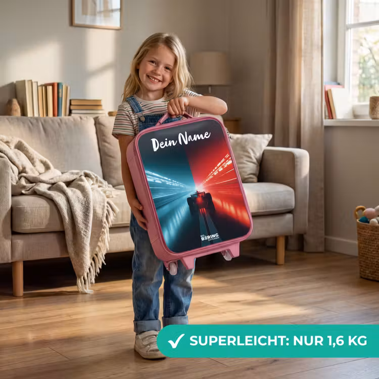 Raceauto - Verlichting - Neon - Rood Kinderkoffer - Roze klein -sfeer2_DE