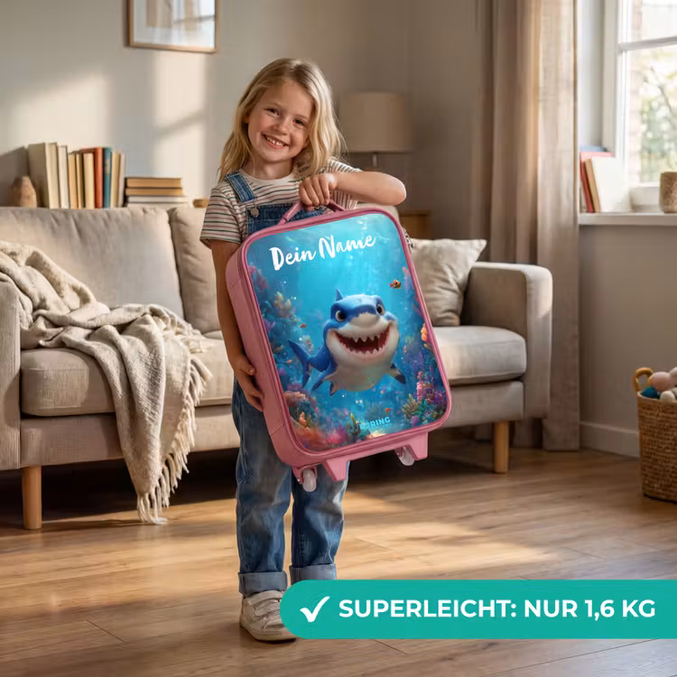 Rif - Koraal - Haai - Dier Kinderkoffer - Roze klein -sfeer2_DE