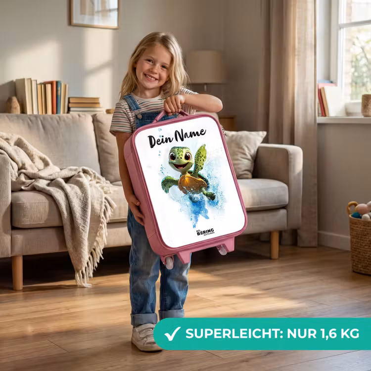 Schildpad - Water - Groen Kinderkoffer - Roze klein -sfeer2_DE