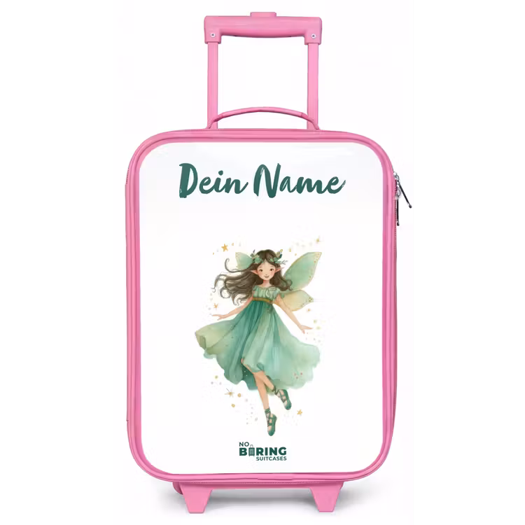 Zwevende groene elf Kinderkoffer - Roze klein -zz3dotto