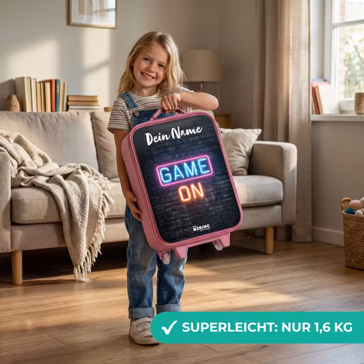 Game - Neon - Muur Kinderkoffer - Roze klein -sfeer2_DE