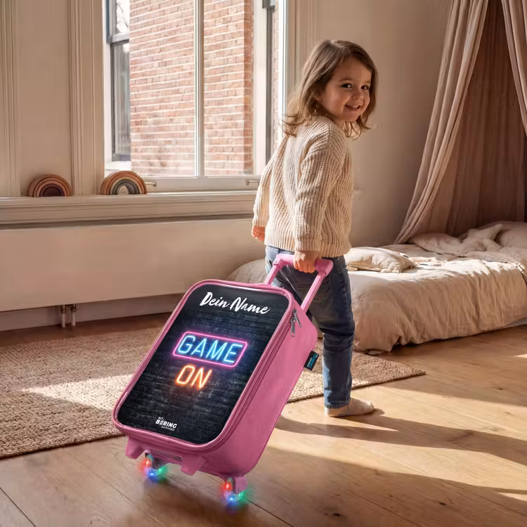 Game - Neon - Muur Kinderkoffer - Roze klein -sfeer1