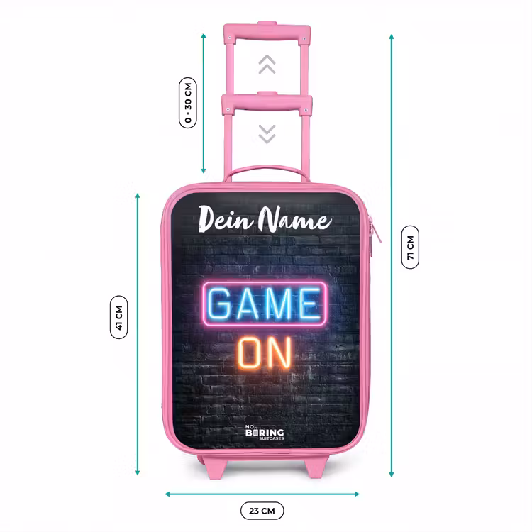 Game - Neon - Muur Kinderkoffer - Roze klein -productfoto_formaten