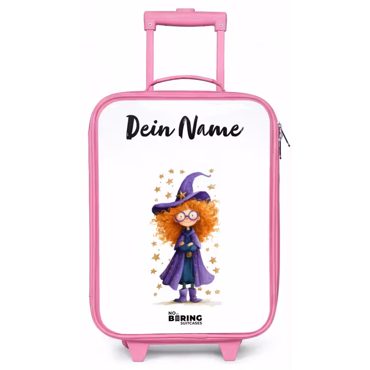 Sterrenmagie met krullen Kinderkoffer - Roze klein -zz3dotto