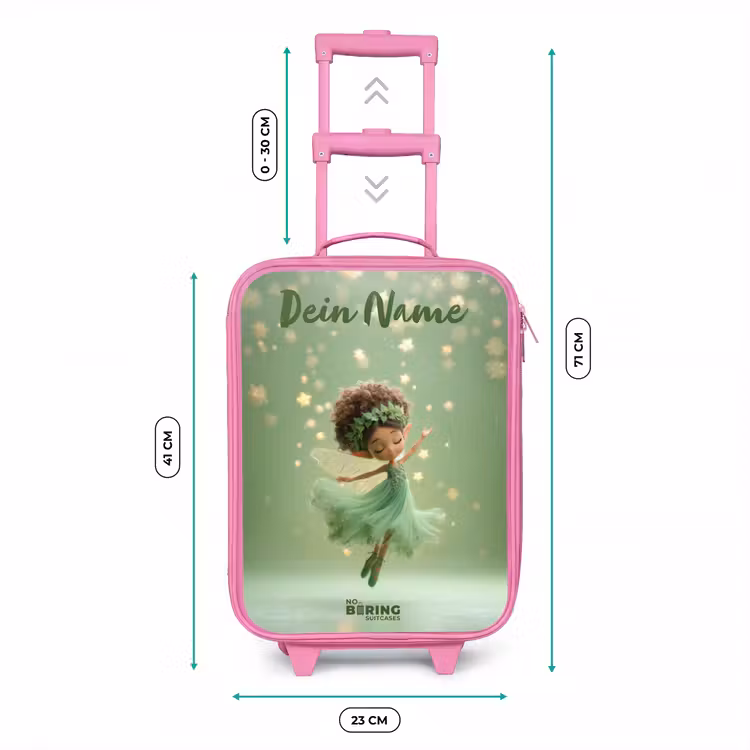 Dansende fee in groen licht Kinderkoffer - Roze klein -productfoto_formaten