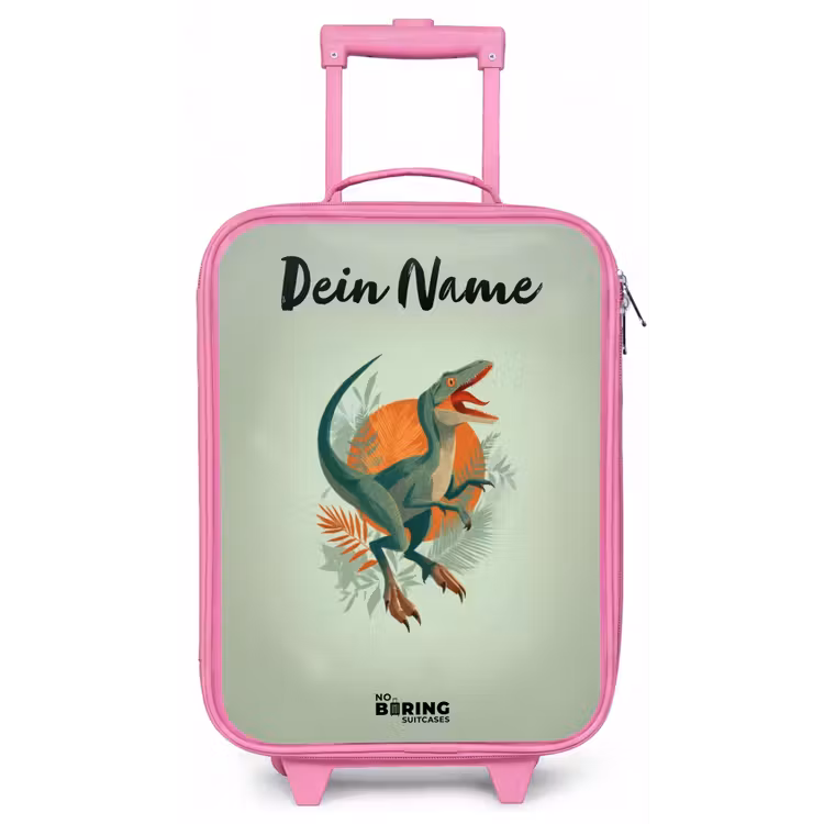 Dier - Dino - Natuur Kinderkoffer - Roze klein -zz3dotto