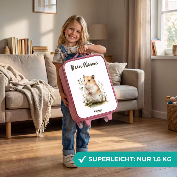 Dier - Natuur - Hamster Kinderkoffer - Roze klein -sfeer2_DE