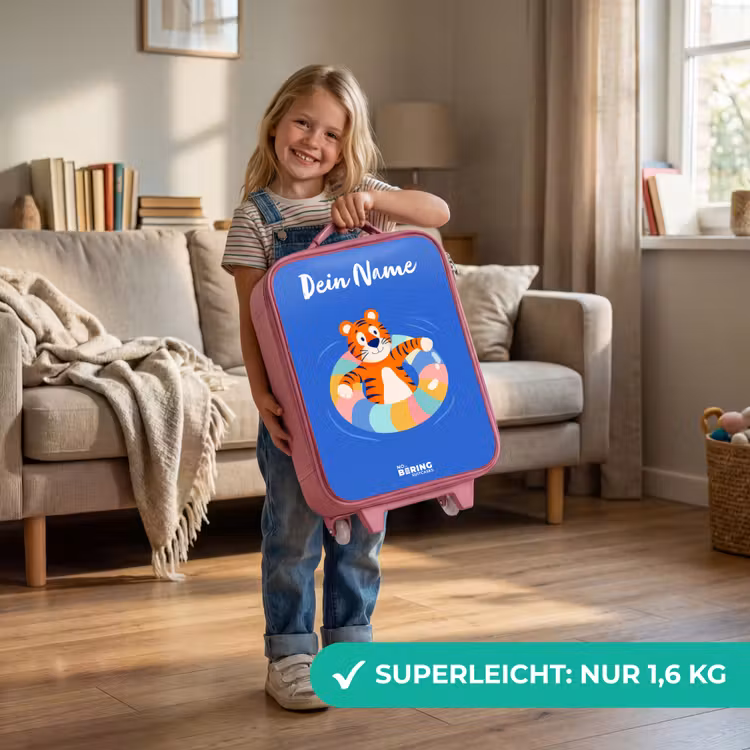 Tijger - Zwemband - Water Kinderkoffer - Roze klein -sfeer2_DE