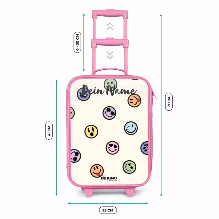 Speelse smiley-mix Kinderkoffer - Roze klein -productfoto_formaten