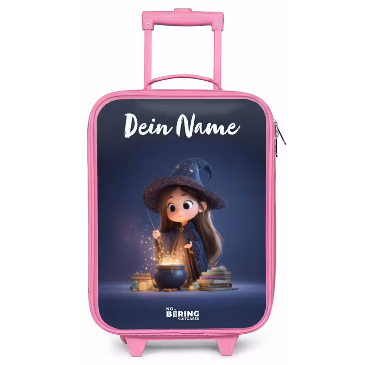 Betoverend meisje met ketel Kinderkoffer - Roze klein -zz3dotto