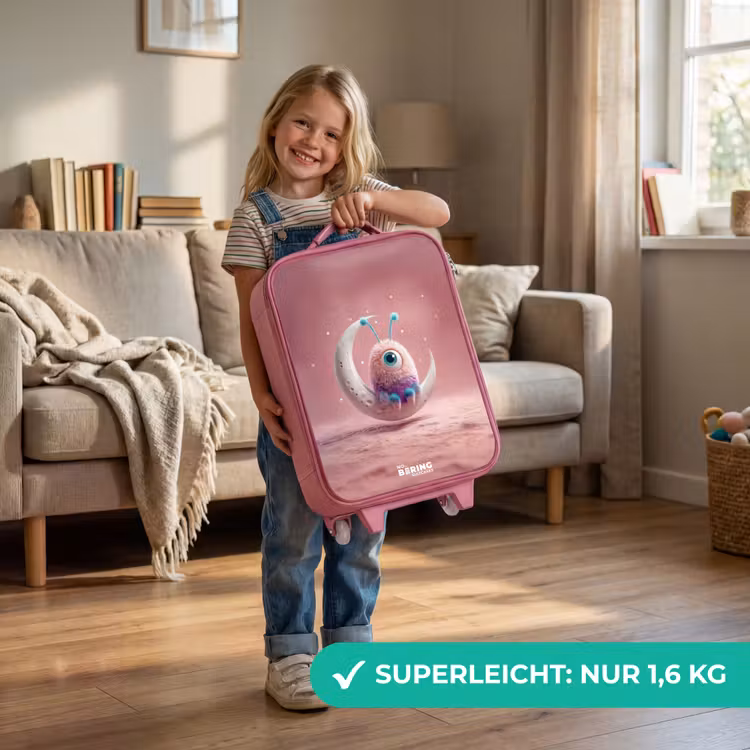 Maanwip met Pluizig Wezentje Kinderkoffer - Roze klein -sfeer2_DE