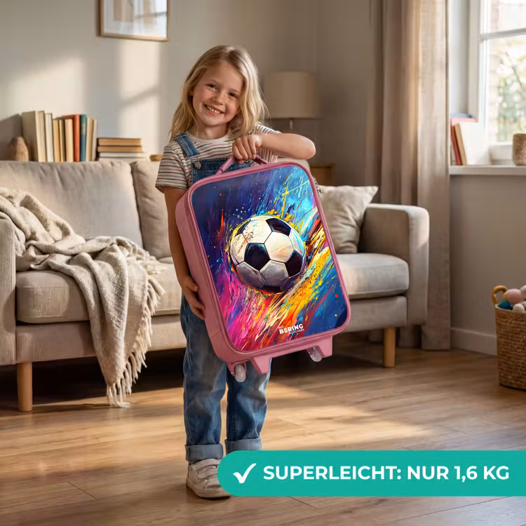 Neon - Voetbal - Kleurrijk Kinderkoffer - Roze klein -sfeer2_DE