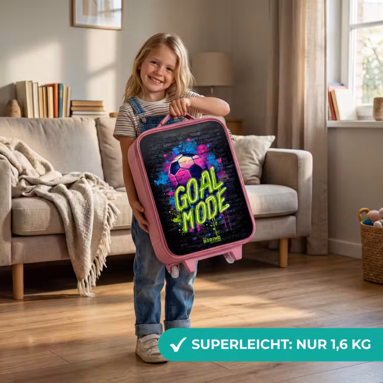 Neon - Graffiti - Voetbal - Kleurrijk Kinderkoffer - Roze klein -sfeer2_DE