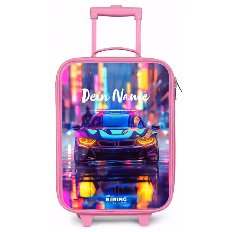 Neon nightcar Kinderkoffer - Roze klein -zz3dotto