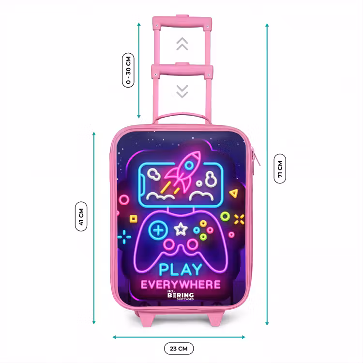Neonbord met controller Kinderkoffer - Roze klein -productfoto_formaten