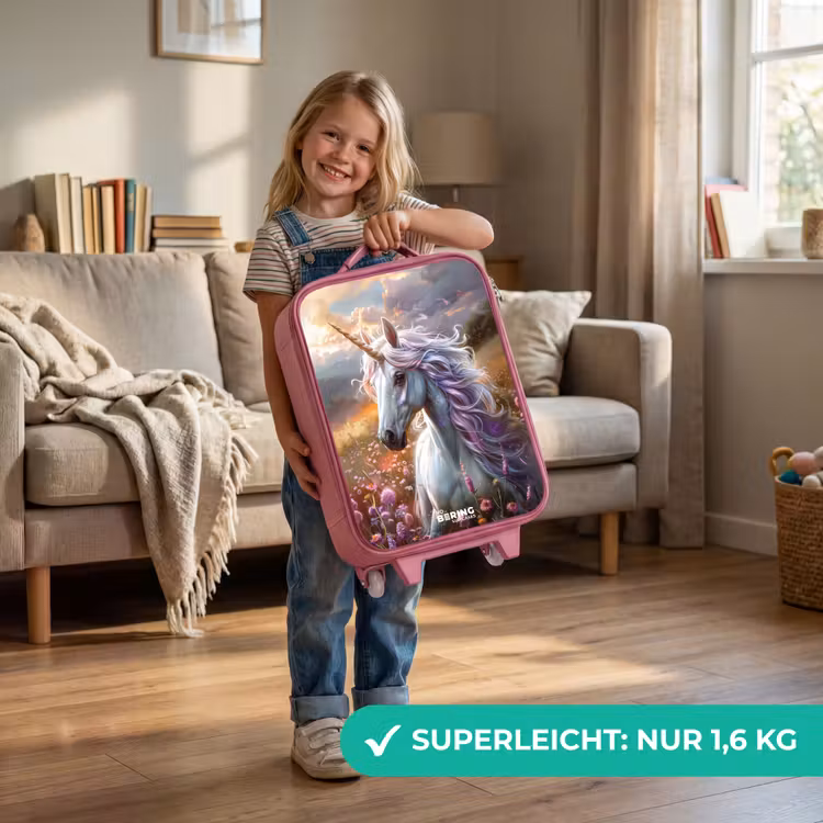 Pastel parelhoorn Kinderkoffer - Roze klein -sfeer2_DE