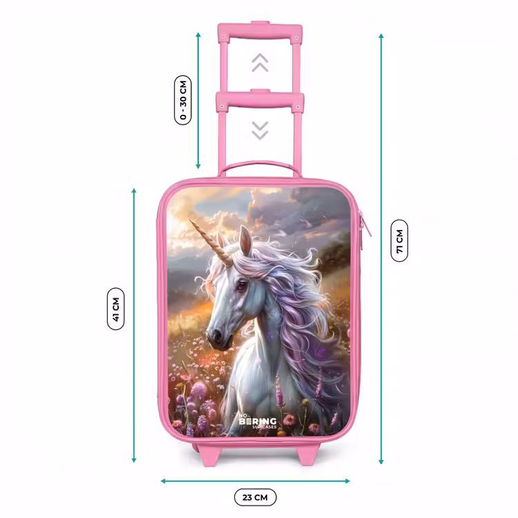 Pastel parelhoorn Kinderkoffer - Roze klein -productfoto_formaten