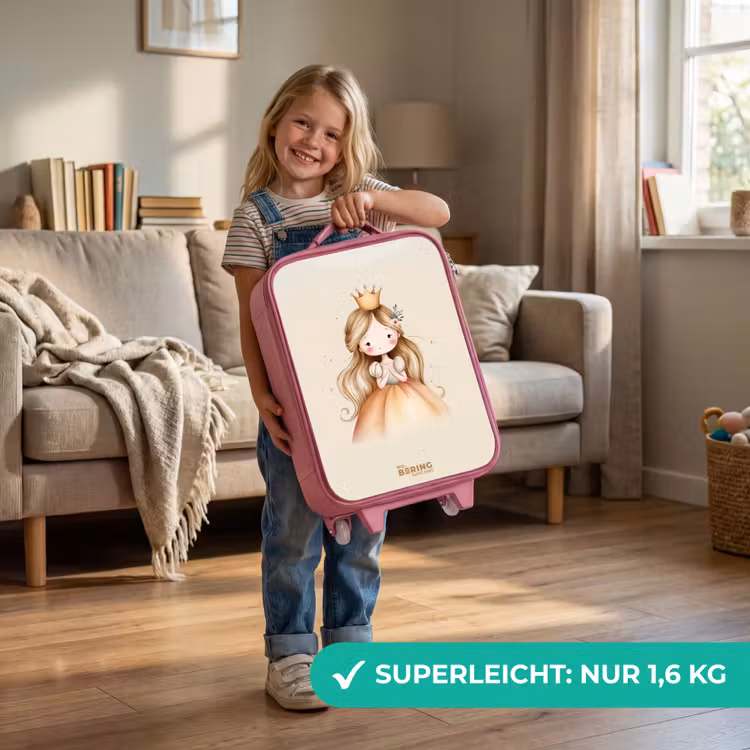 Prinses in gouden tinten Kinderkoffer - Roze klein -sfeer2_DE