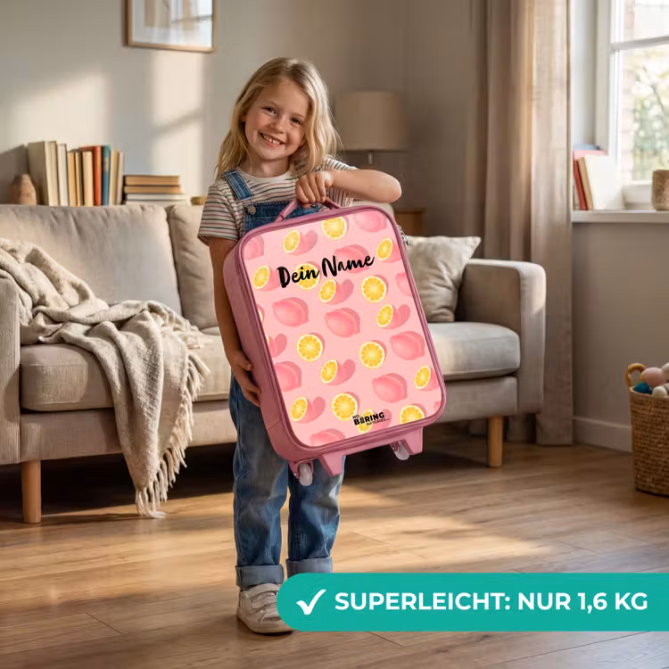 Pink limoncello Kinderkoffer - Roze klein -sfeer2_DE