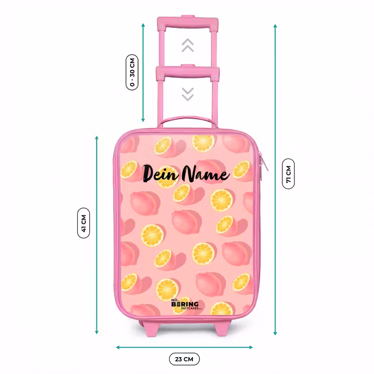 Pink limoncello Kinderkoffer - Roze klein -productfoto_formaten