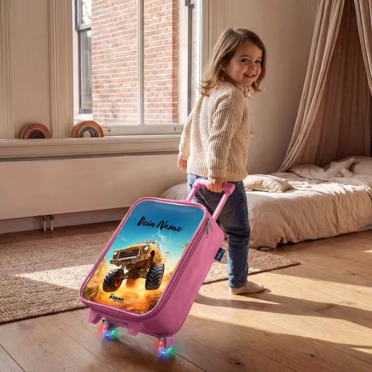 Zandsloper Kinderkoffer - Roze klein -sfeer1