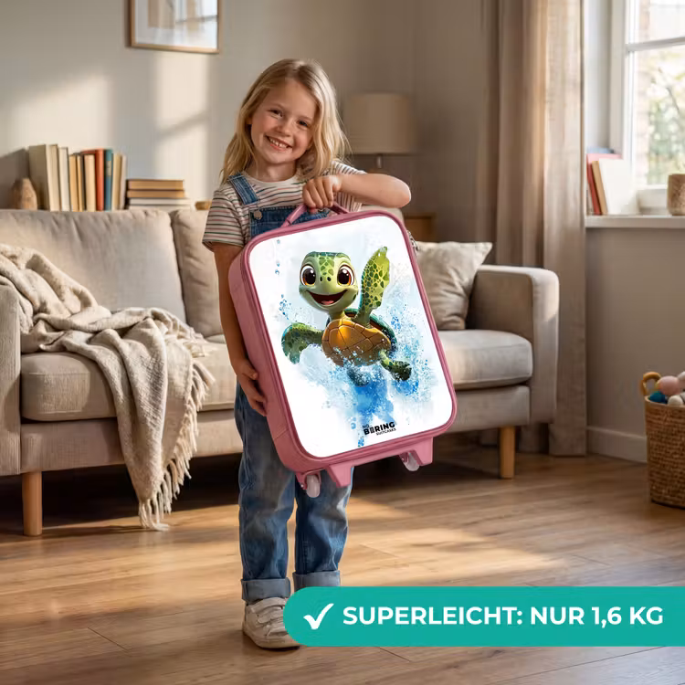 Schildpad - Water - Groen Kinderkoffer - Roze klein -sfeer2_DE