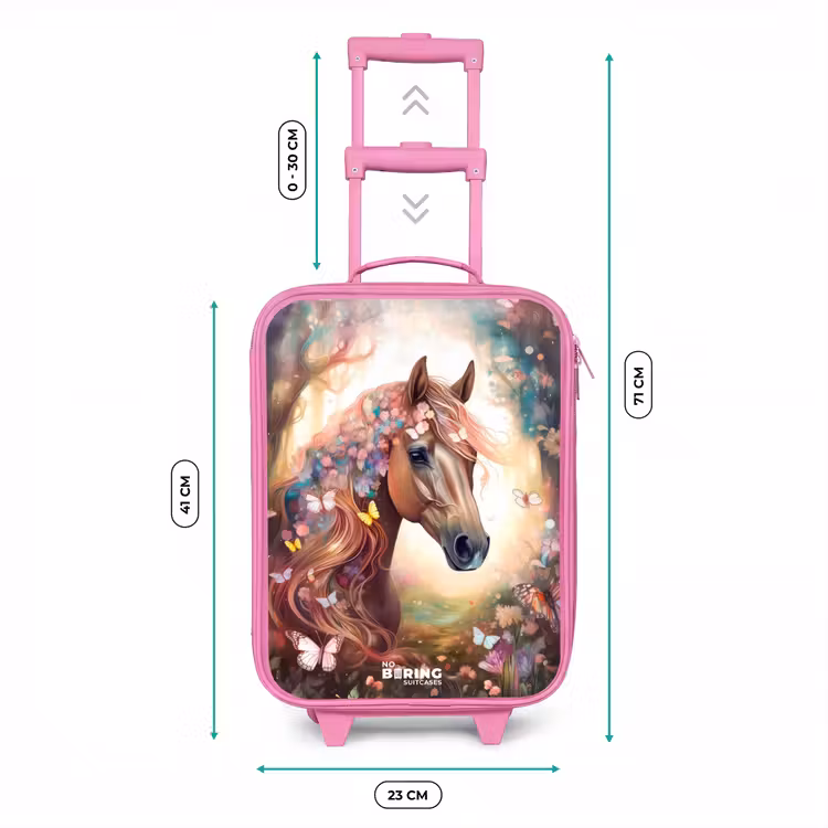Vlindermerrie Kinderkoffer - Roze klein -productfoto_formaten