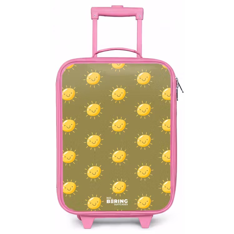 Sunny situation olijf Kinderkoffer - Roze klein -zz3dotto