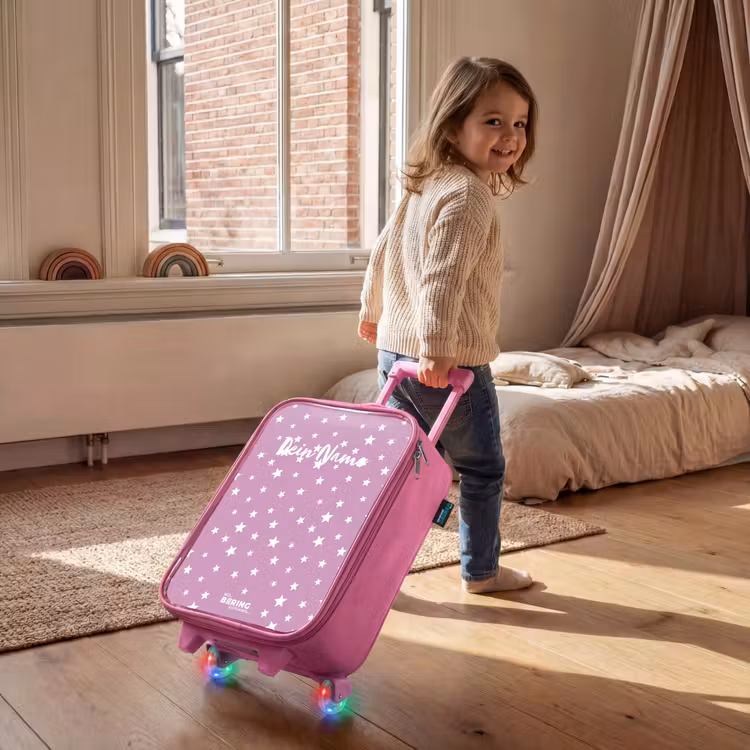 Sterrenstof Kinderkoffer - Roze klein -sfeer1