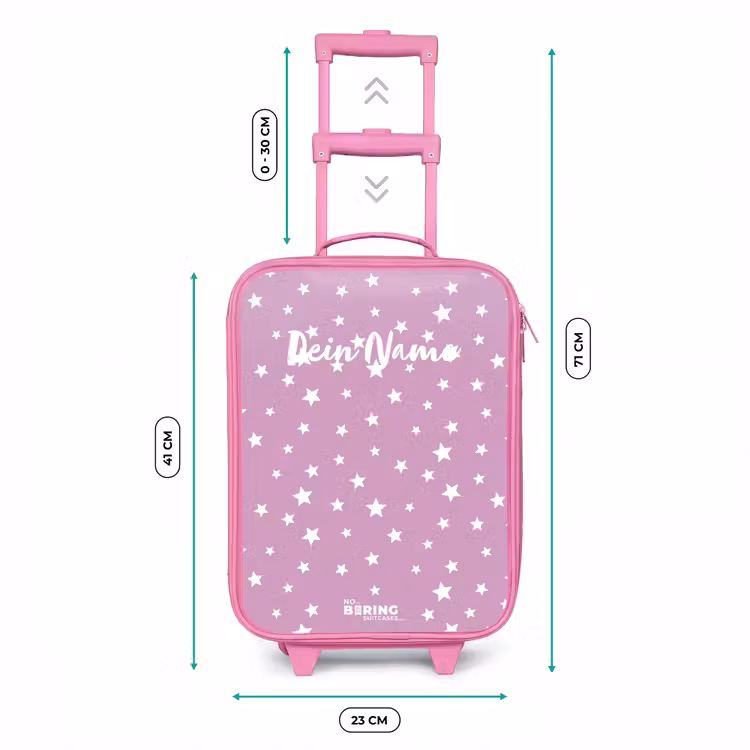 Sterrenstof Kinderkoffer - Roze klein -productfoto_formaten