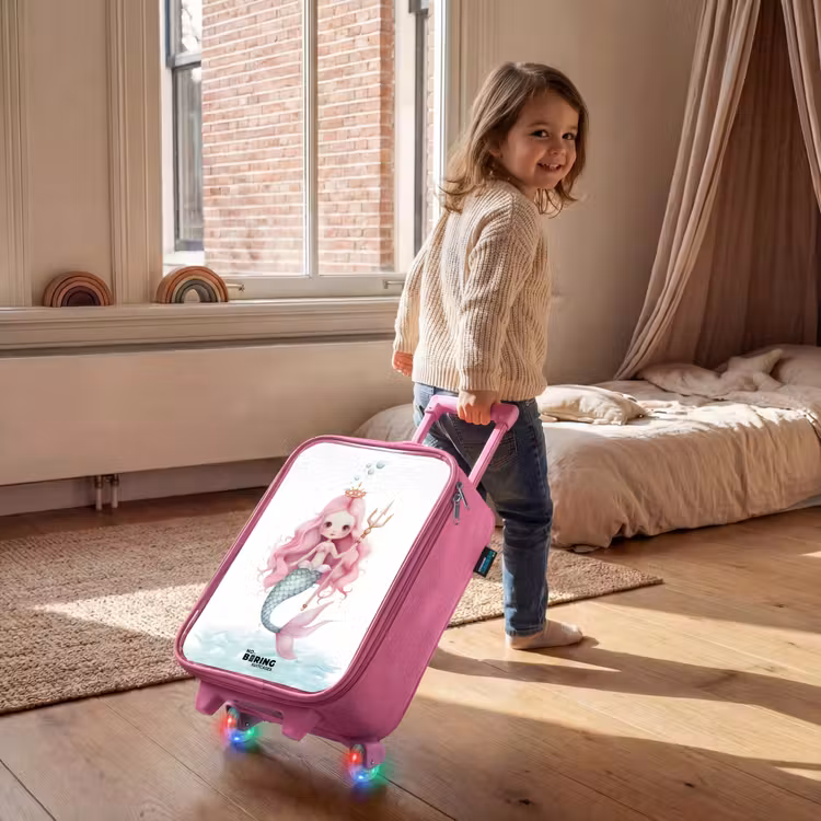 Suzy sirene Kinderkoffer - Roze klein -sfeer1