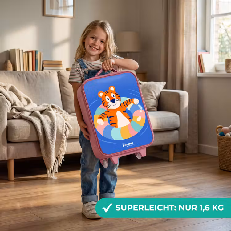 Tijger - Zwemband - Water Kinderkoffer - Roze klein -sfeer2_DE