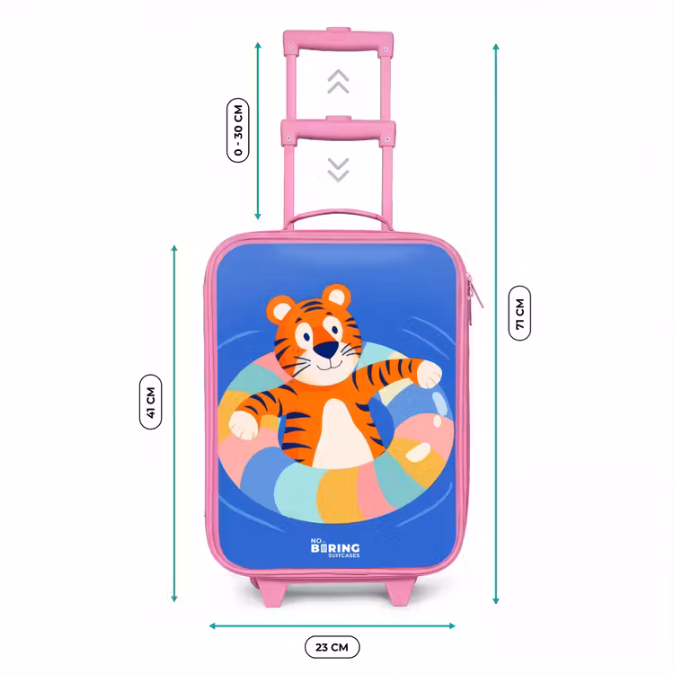 Tijger - Zwemband - Water Kinderkoffer - Roze klein -productfoto_formaten