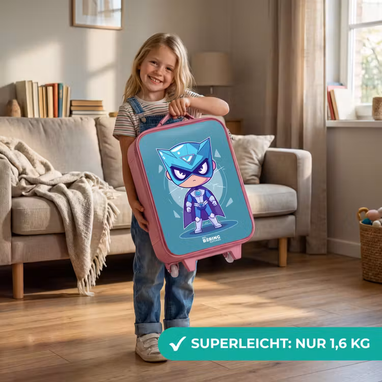 Turquoise tornado Kinderkoffer - Roze klein -sfeer2_DE