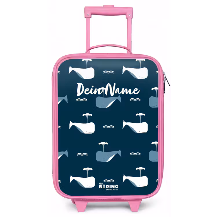 Walvisweelde Kinderkoffer - Roze klein -zz3dotto