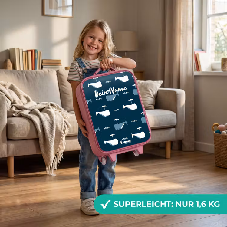 Walvisweelde Kinderkoffer - Roze klein -sfeer2_DE