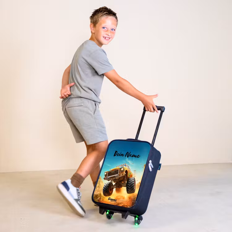 Zandsloper Kinderkoffer - Zwart klein -sfeer3