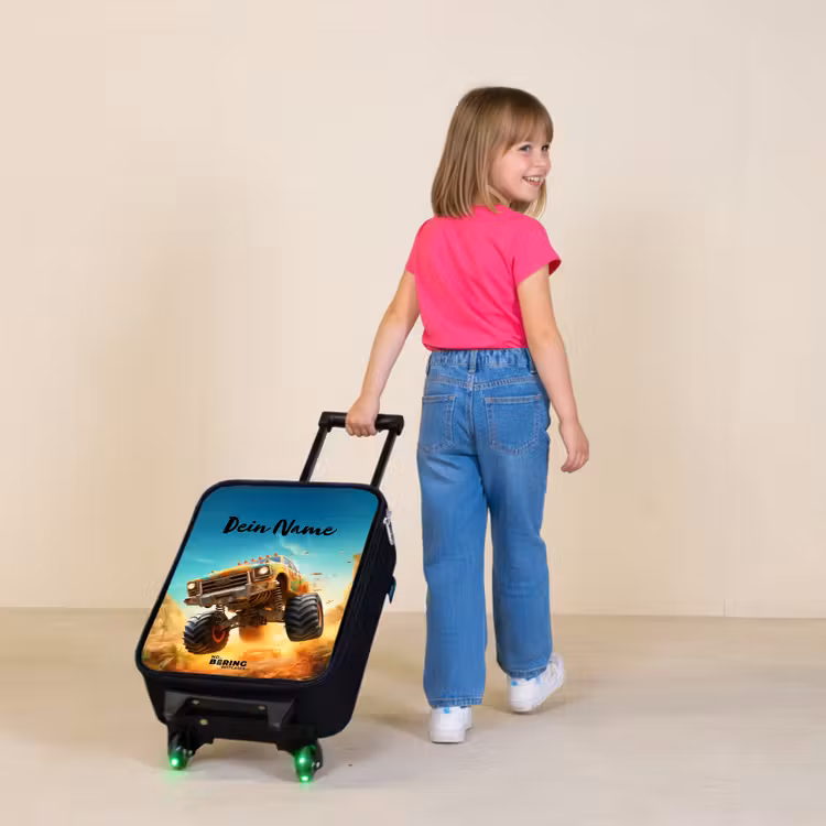 Zandsloper Kinderkoffer - Zwart klein -sfeer1