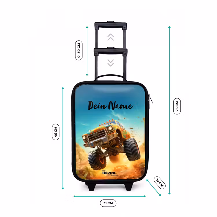 Zandsloper Kinderkoffer - Zwart klein -productfoto_formaten