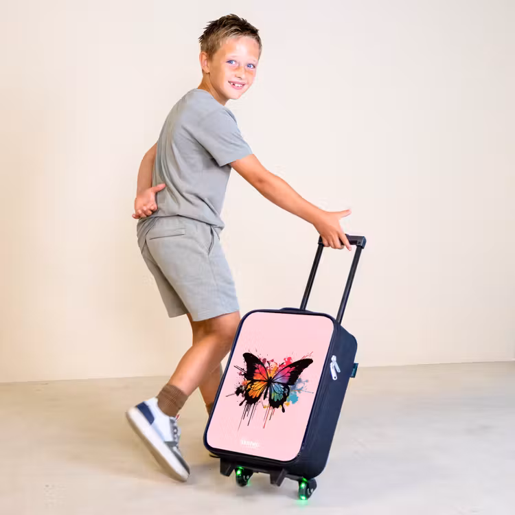 Vlinderverf Kinderkoffer - Zwart klein -sfeer3