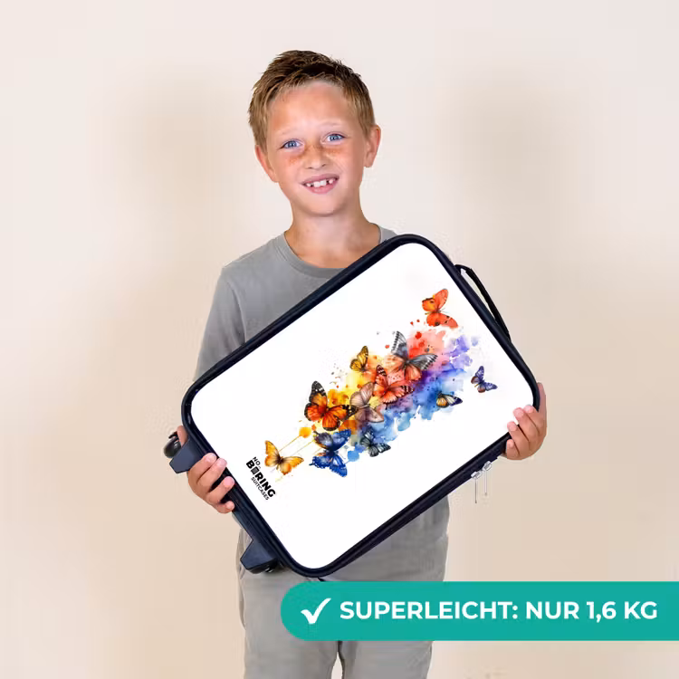 Vlinderzwerm Kinderkoffer - Zwart klein -sfeer4_DE