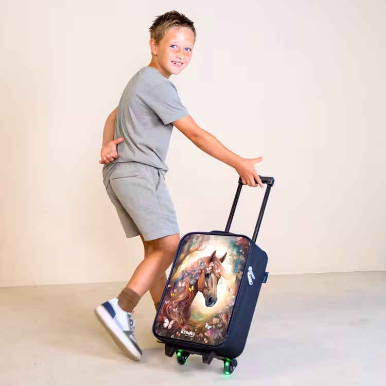Vlindermerrie Kinderkoffer - Zwart klein -sfeer3