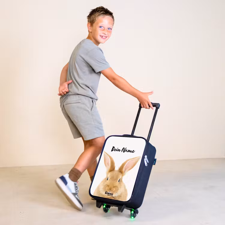 Snuffels met Tevreden Hoofd Kinderkoffer - Zwart klein -sfeer3
