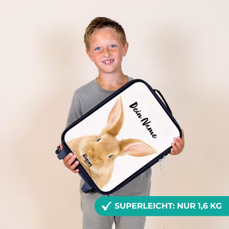 Snuffels met Tevreden Hoofd Kinderkoffer - Zwart klein -sfeer4_DE
