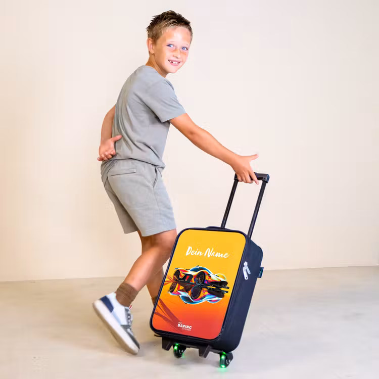Sunbeam sprinter Kinderkoffer - Zwart klein -sfeer3
