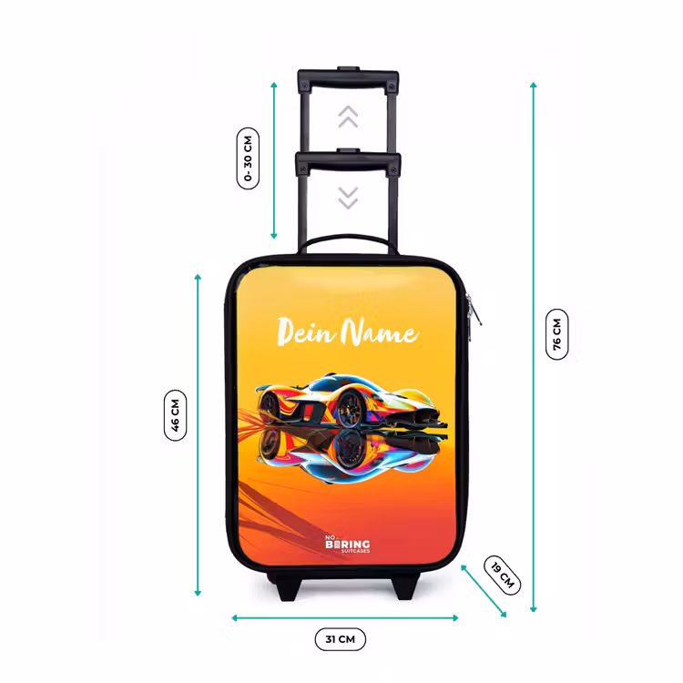 Sunbeam sprinter Kinderkoffer - Zwart klein -productfoto_formaten