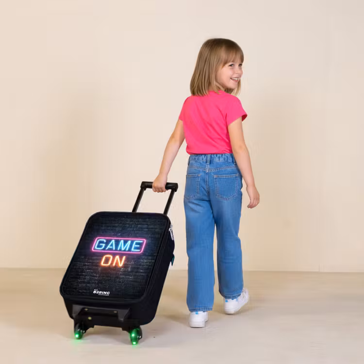 Game - Letters - Neon Kinderkoffer - Zwart klein -sfeer1